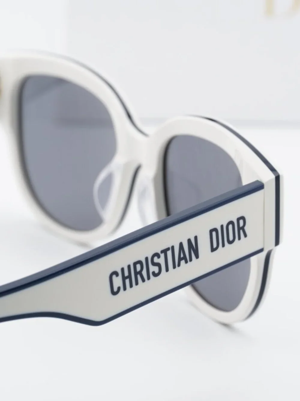 Dior DIORPACIFIC B2F 95A8 Square Sunglasses – White/Blue Green / Silver $310 $54